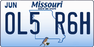 MO license plate OL5R6H