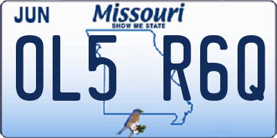 MO license plate OL5R6Q