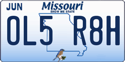 MO license plate OL5R8H