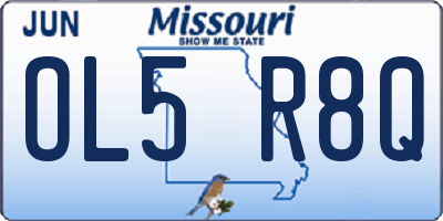 MO license plate OL5R8Q