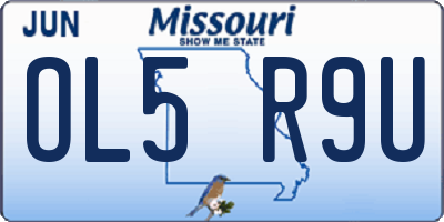 MO license plate OL5R9U