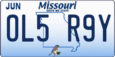MO license plate OL5R9Y