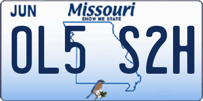 MO license plate OL5S2H