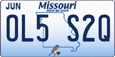 MO license plate OL5S2Q