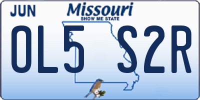MO license plate OL5S2R