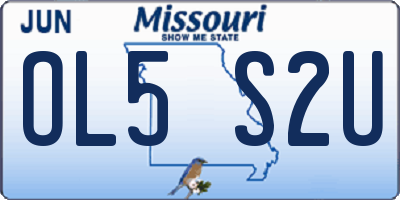 MO license plate OL5S2U