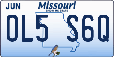 MO license plate OL5S6Q