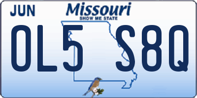 MO license plate OL5S8Q