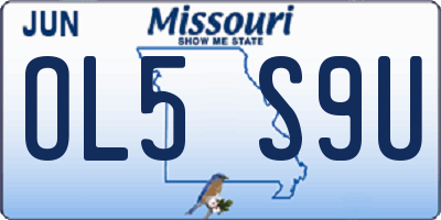 MO license plate OL5S9U