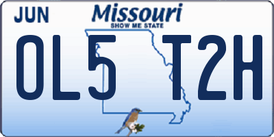 MO license plate OL5T2H