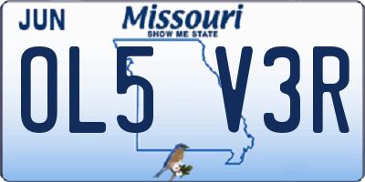 MO license plate OL5V3R