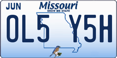 MO license plate OL5Y5H