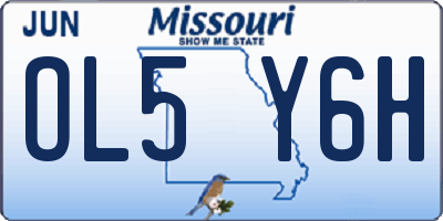 MO license plate OL5Y6H