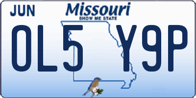 MO license plate OL5Y9P