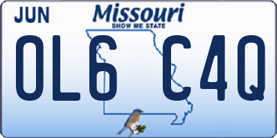 MO license plate OL6C4Q