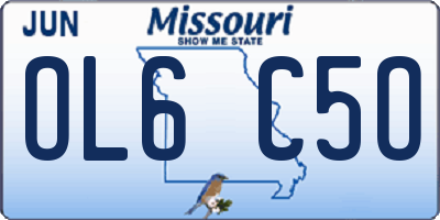 MO license plate OL6C5O