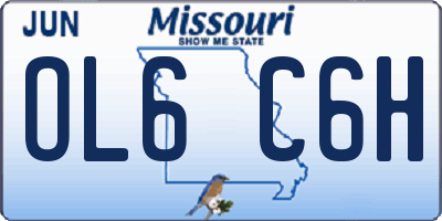 MO license plate OL6C6H