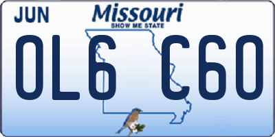 MO license plate OL6C6O