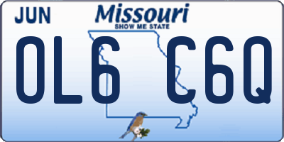 MO license plate OL6C6Q