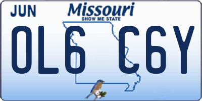 MO license plate OL6C6Y