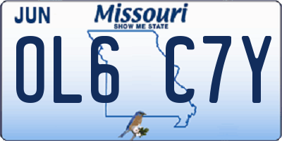 MO license plate OL6C7Y