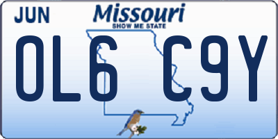 MO license plate OL6C9Y