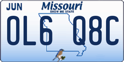 MO license plate OL6Q8C