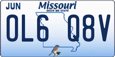 MO license plate OL6Q8V
