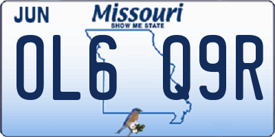 MO license plate OL6Q9R
