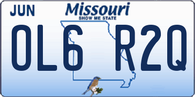MO license plate OL6R2Q