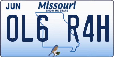 MO license plate OL6R4H