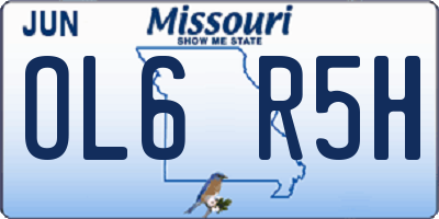 MO license plate OL6R5H