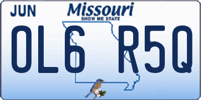 MO license plate OL6R5Q