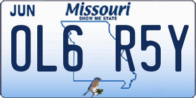 MO license plate OL6R5Y