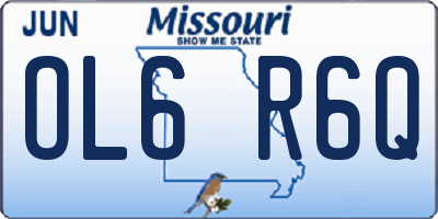 MO license plate OL6R6Q
