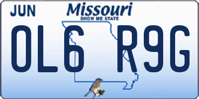MO license plate OL6R9G