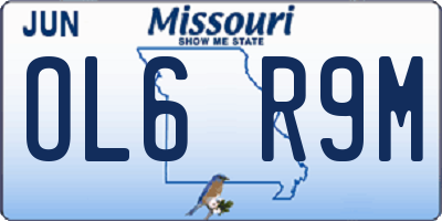 MO license plate OL6R9M