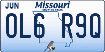MO license plate OL6R9Q