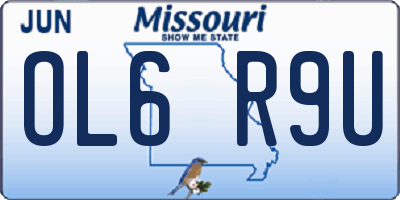 MO license plate OL6R9U