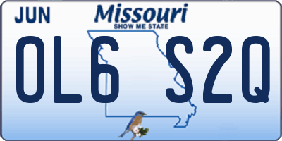 MO license plate OL6S2Q