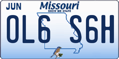 MO license plate OL6S6H
