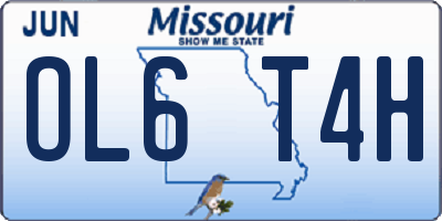 MO license plate OL6T4H