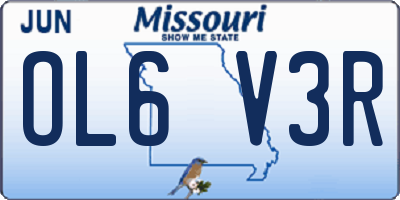 MO license plate OL6V3R