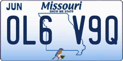 MO license plate OL6V9Q