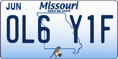 MO license plate OL6Y1F