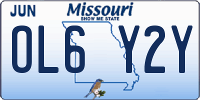 MO license plate OL6Y2Y