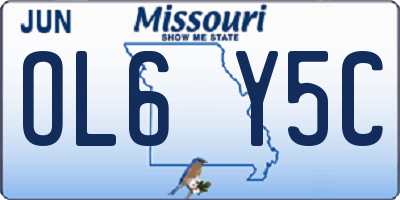 MO license plate OL6Y5C