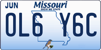 MO license plate OL6Y6C