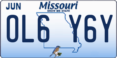MO license plate OL6Y6Y