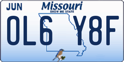 MO license plate OL6Y8F